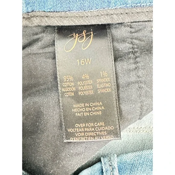 YSJeans NWT Women's Queen Ankle Straight Jeans Sz. 16W - Picture 5 of 6
